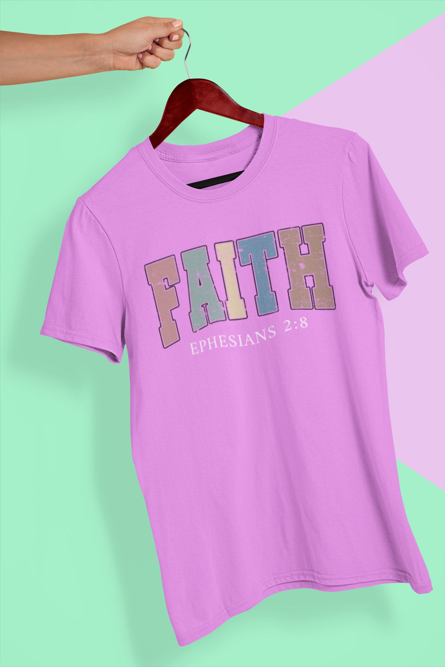 Faith - Ephesians 2:8 Unisex Heavy Cotton Tee - River Front Creations Store
