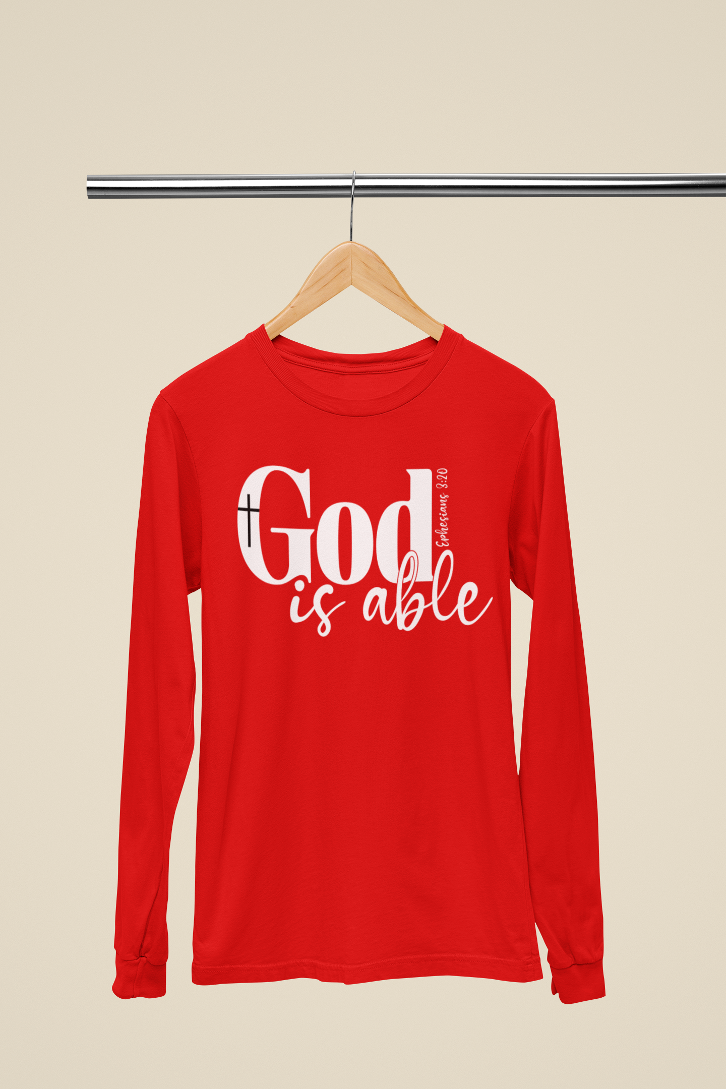 God Is Able Ephesians 3:20 - Unisex Cotton Shirt - River Front Creations Store