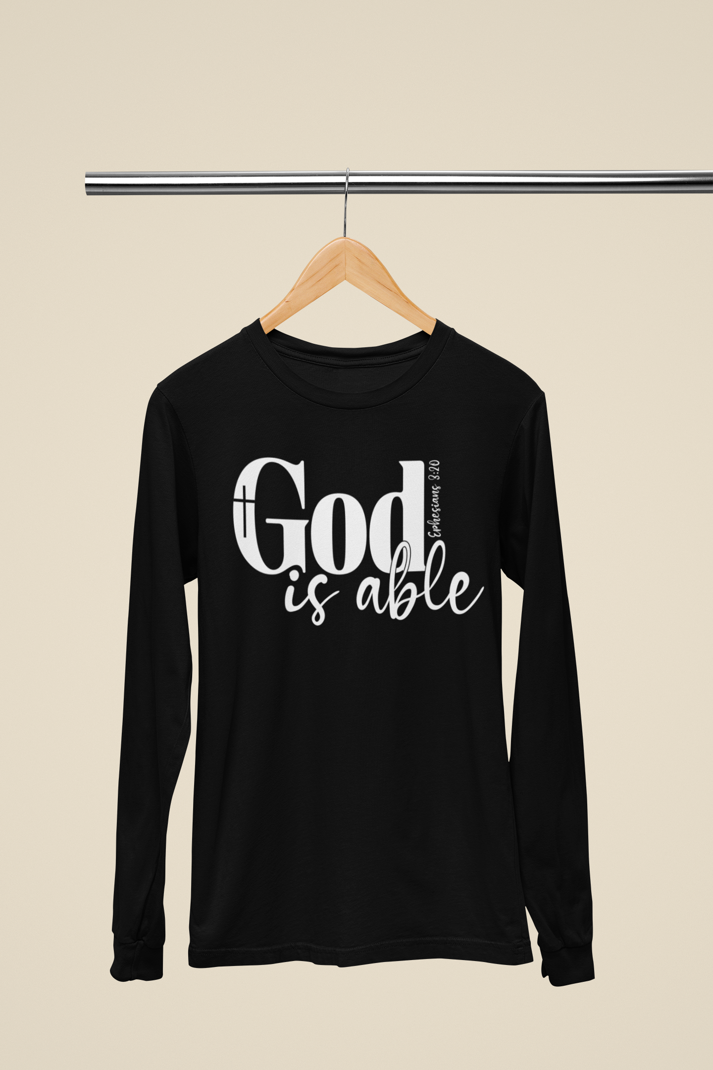God Is Able Ephesians 3:20 - Unisex Cotton Shirt - River Front Creations Store