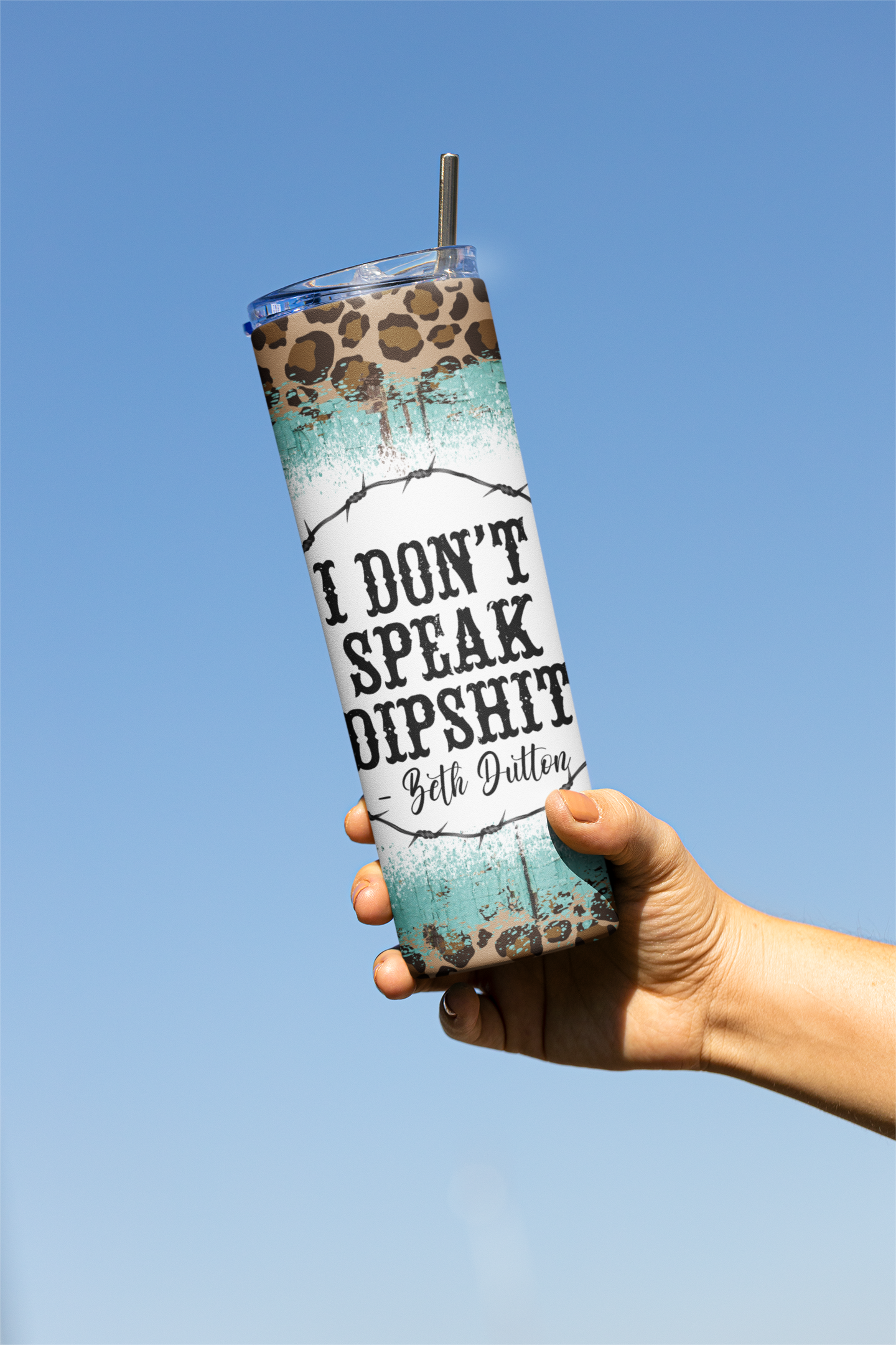 "I don't speak Dipshit" Beth Dutton Quote Tumbler - River Front Creations Store