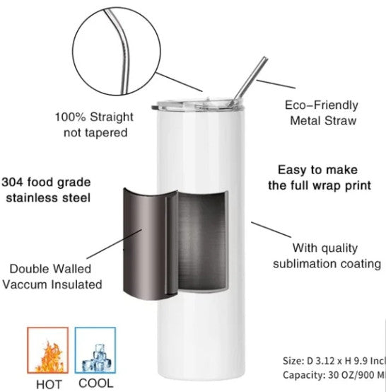 Cowhide and Sunflower Stainless Steel Tumbler - River Front Creations Store