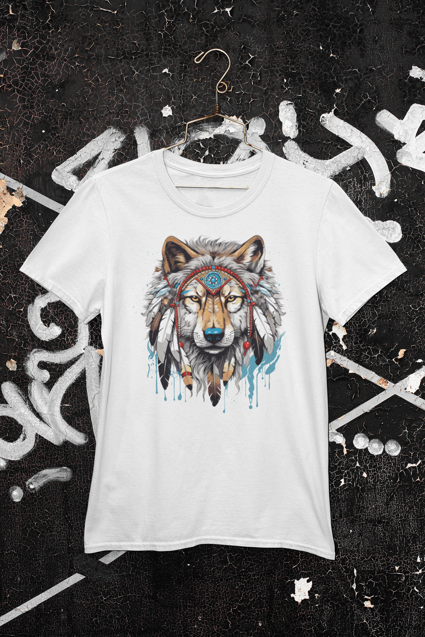 DTF Mystic Wolf Design, Colorful DTF,  Gift, Direct To Film, - River Front Creations Store