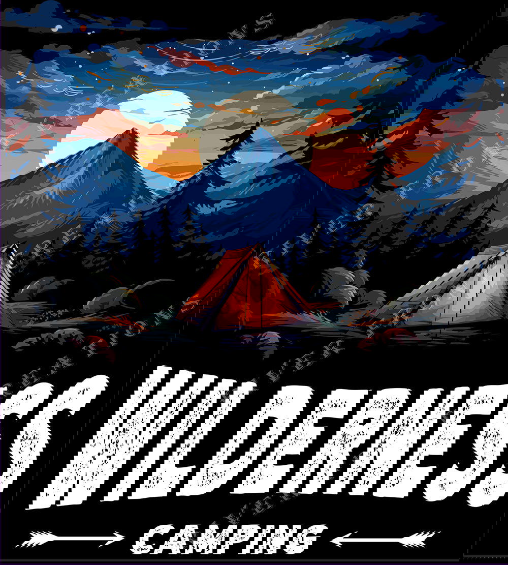 DTF Wilderness, Camping, Custom DTF,  Direct To Film, Outdoor, Adventure, Graphic Design, Outdoor - River Front Creations Store