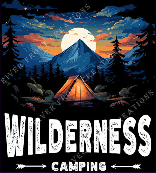 DTF Wilderness, Camping, Custom DTF,  Direct To Film, Outdoor, Adventure, Graphic Design, Outdoor - River Front Creations Store