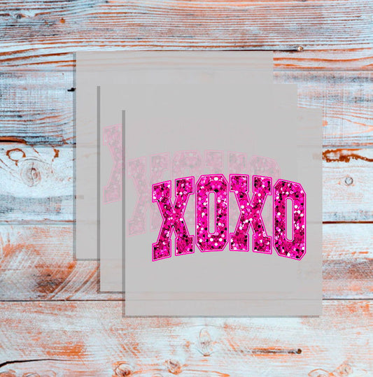 DTF XOXO, Custom DTF, Direct To Film Transfer, X's and O's, , Valentines, Valentine, Gift, Couples T-shirt - River Front Creations Store