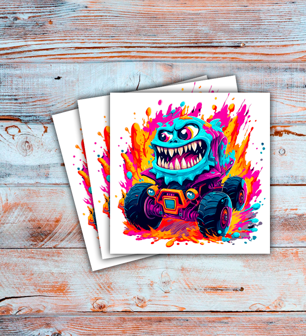 DTF Zombie Monster 3, Custom DTF, Zombie head, Direct To Film, Cartoon Zombie, Undead, Graphic Design, Monster Tee - River Front Creations Store