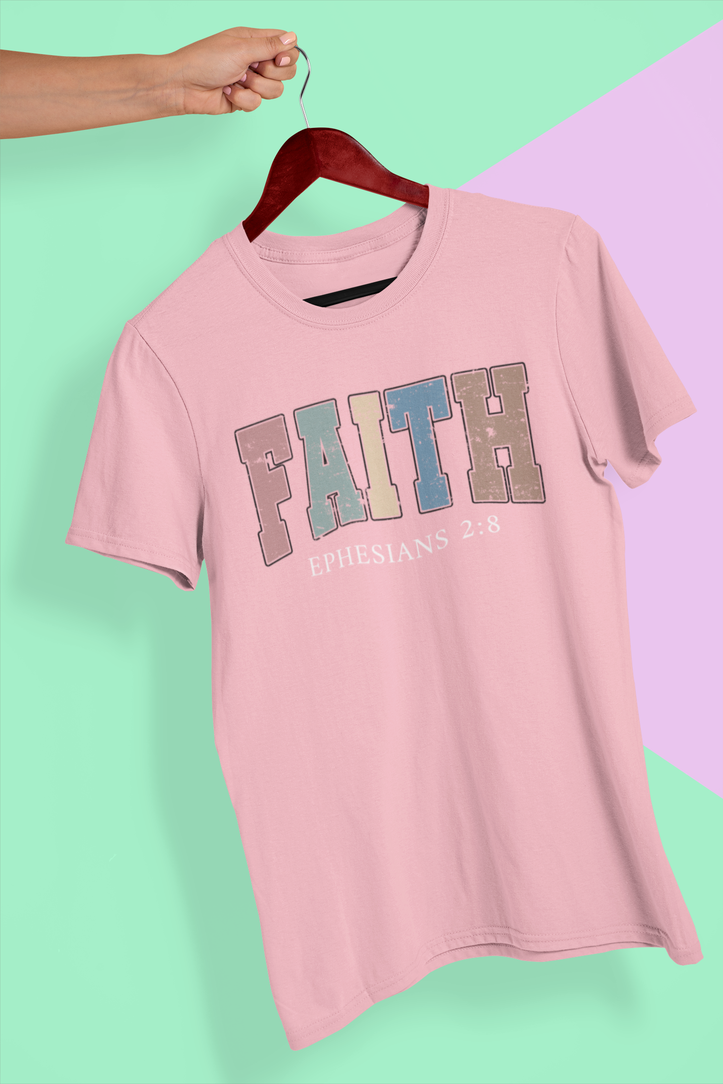 Faith - Ephesians 2:8 Unisex Heavy Cotton Tee - River Front Creations Store