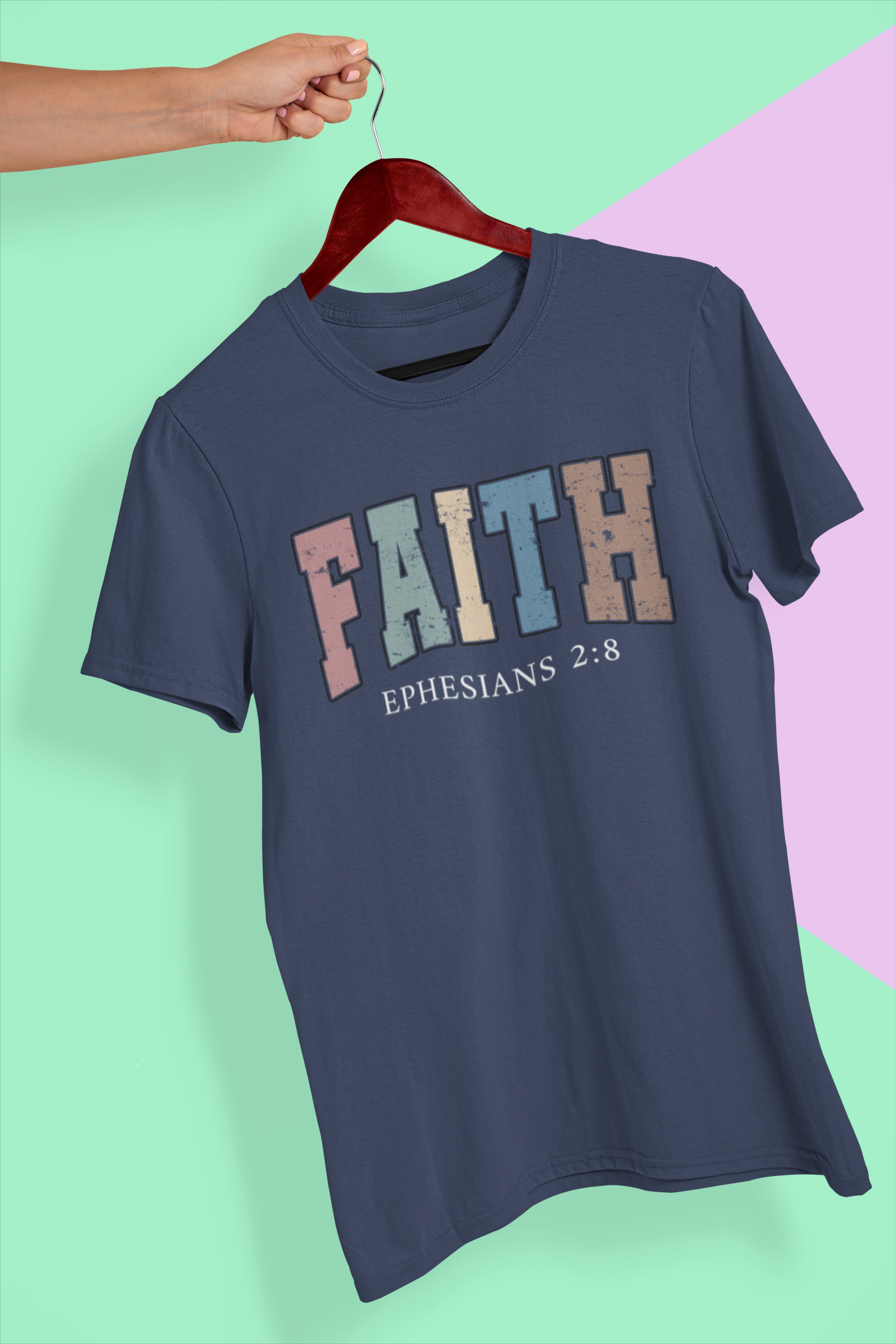 Faith - Ephesians 2:8 Unisex Heavy Cotton Tee - River Front Creations Store