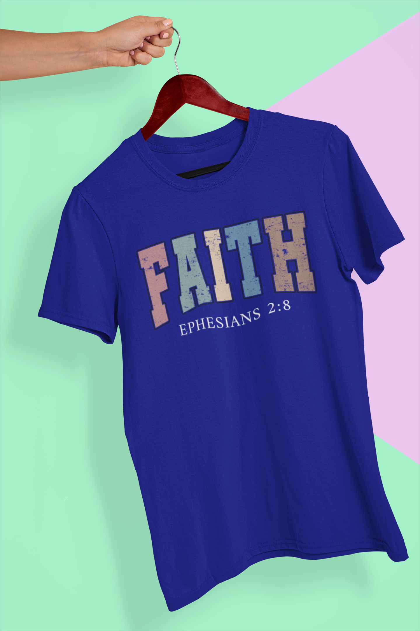 Faith - Ephesians 2:8 Unisex Heavy Cotton Tee - River Front Creations Store