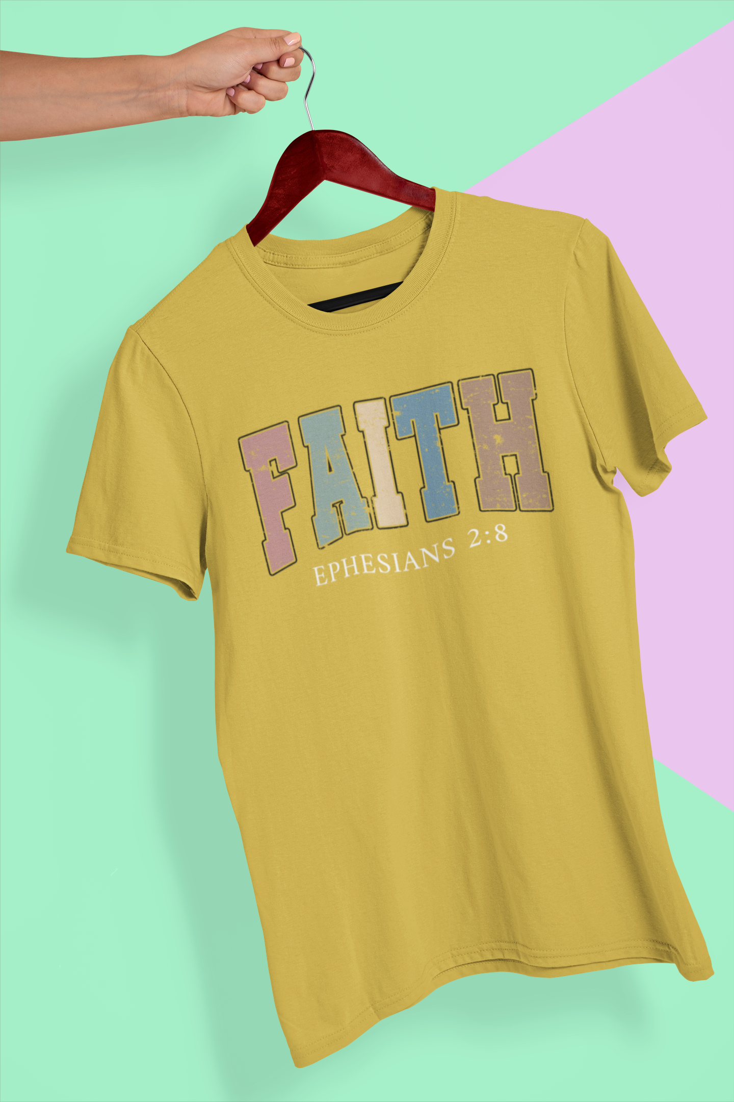 Faith - Ephesians 2:8 Unisex Heavy Cotton Tee - River Front Creations Store