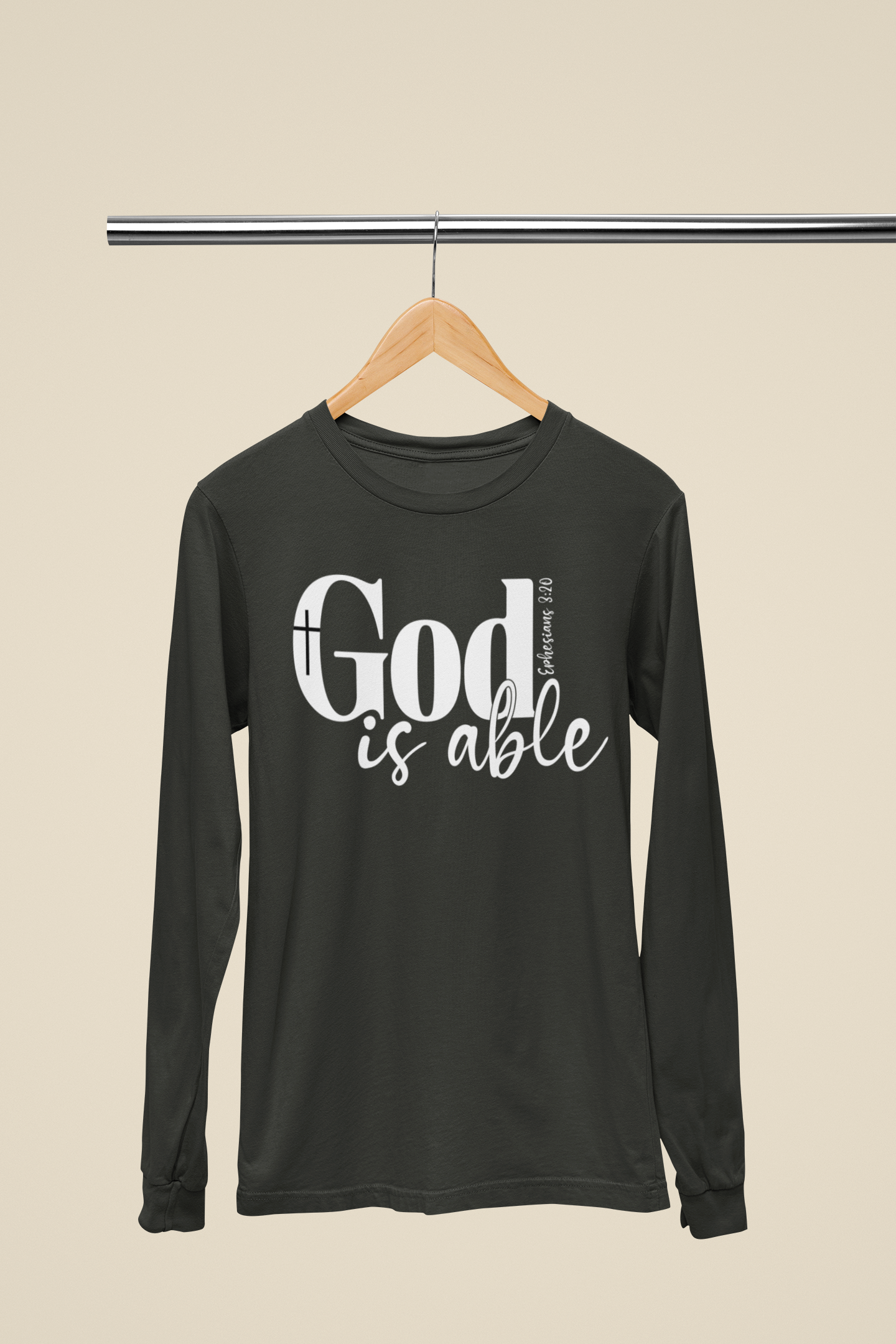 God Is Able Ephesians 3:20 - Unisex Cotton Shirt - River Front Creations Store