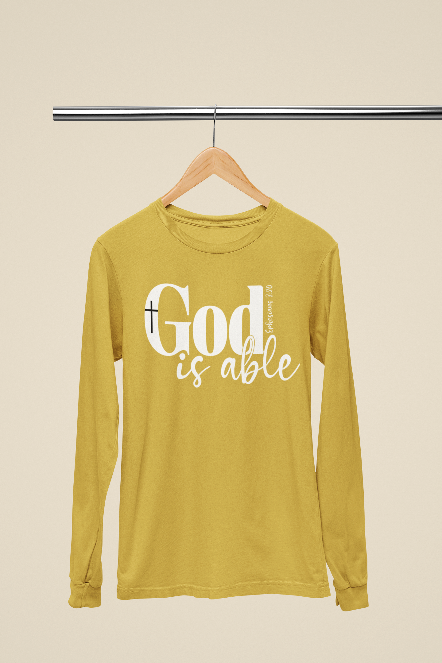 God Is Able Ephesians 3:20 - Unisex Cotton Shirt - River Front Creations Store