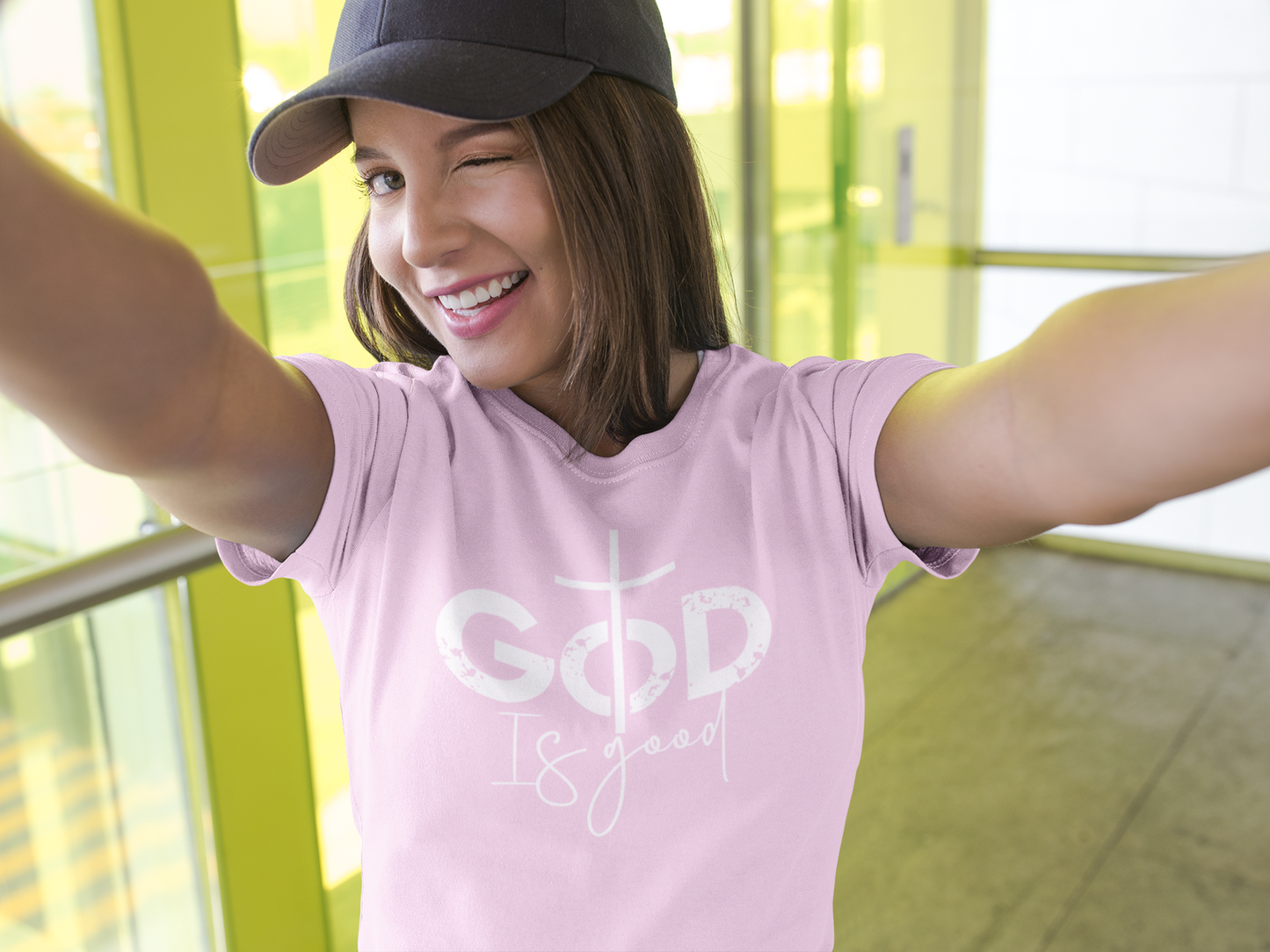 'God Is Good' Christian Long Sleeve Tee - River Front Creations Store