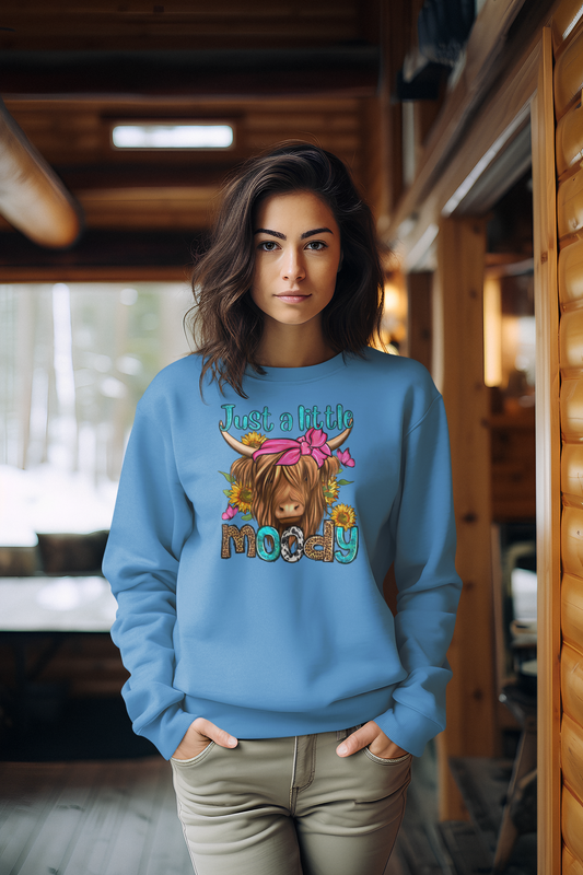 Just A Little Moody Unisex Heavy Blend™ Crewneck Sweatshirt - River Front Creations Store
