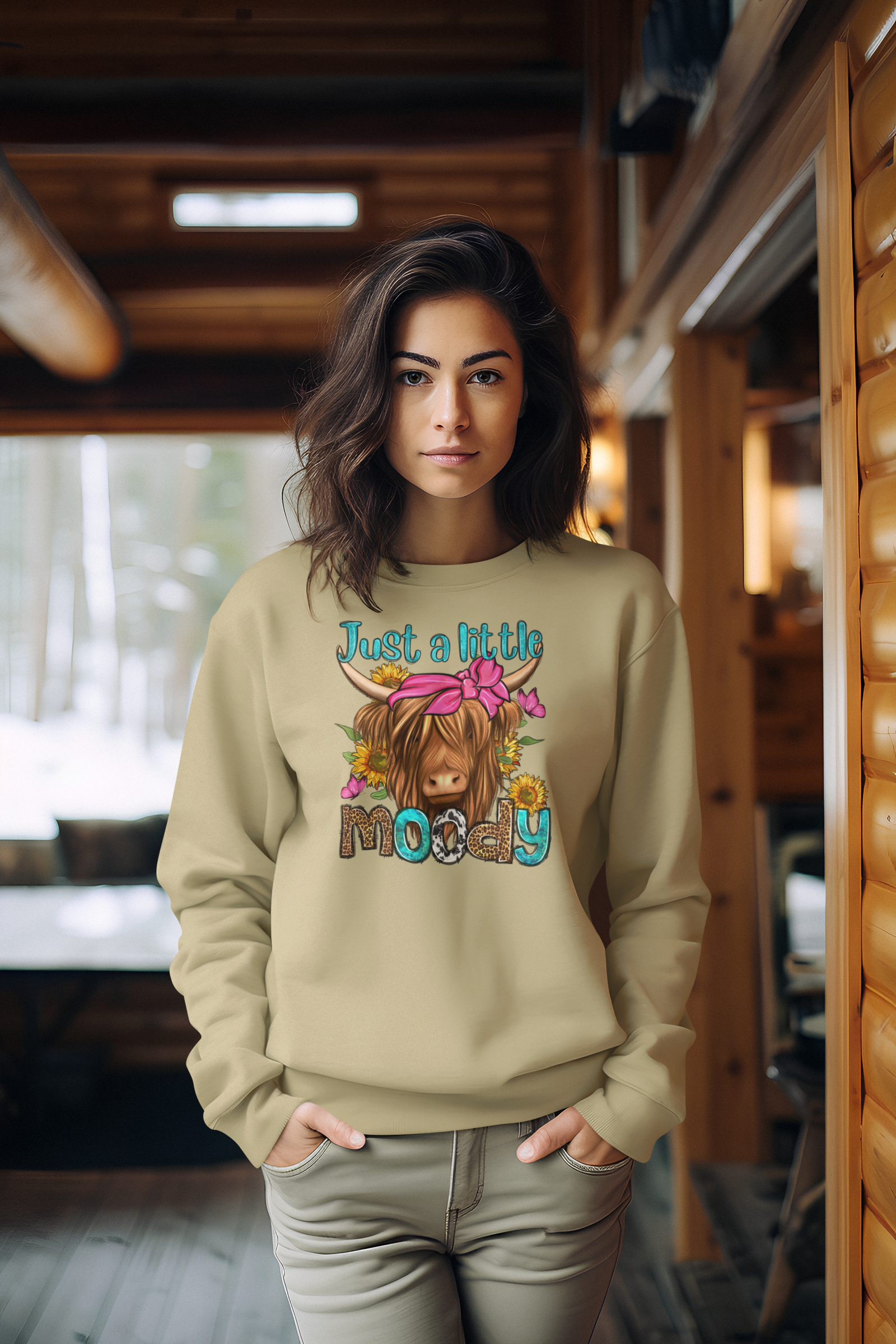 Just A Little Moody Unisex Heavy Blend™ Crewneck Sweatshirt - River Front Creations Store