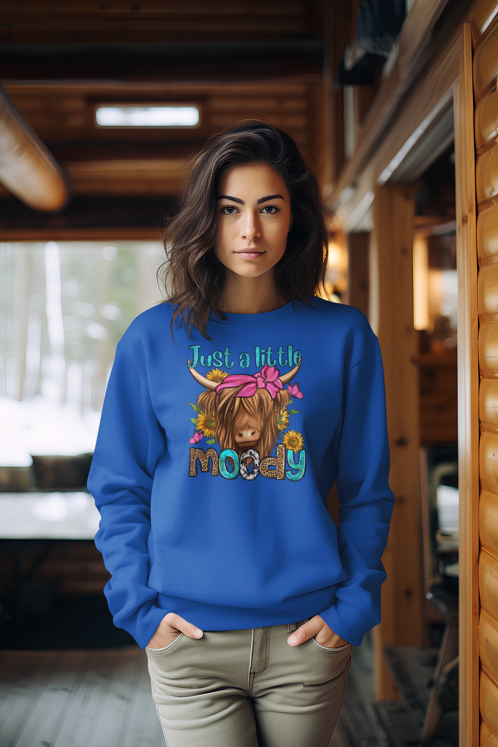 Just A Little Moody Unisex Heavy Blend™ Crewneck Sweatshirt - River Front Creations Store