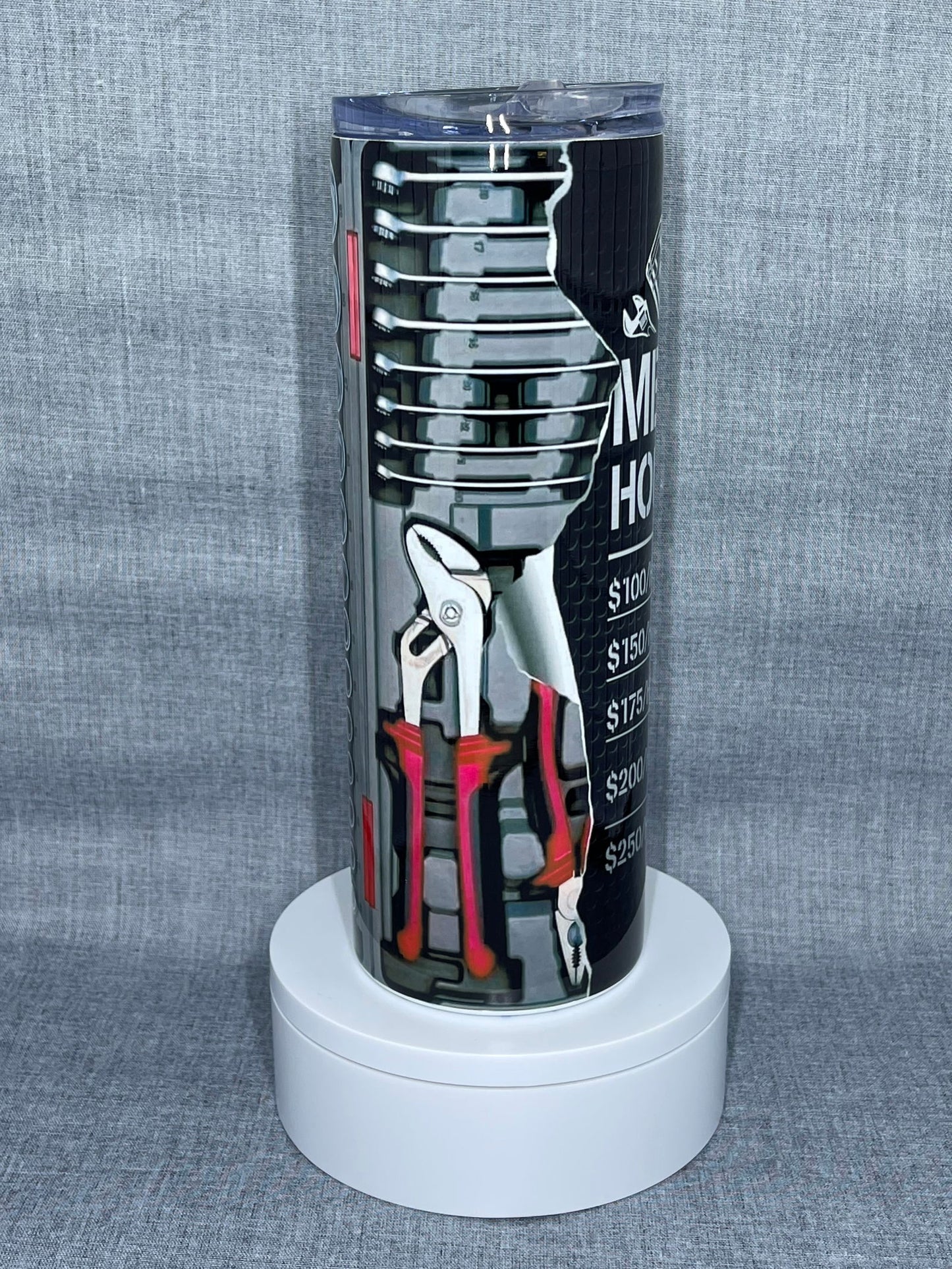 Mechanics Hourly Rate Tool Stainless Steel Tumbler - River Front Creations Store