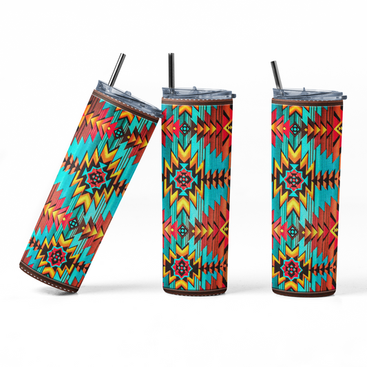 Southwest Aztec Tumbler - River Front Creations Store