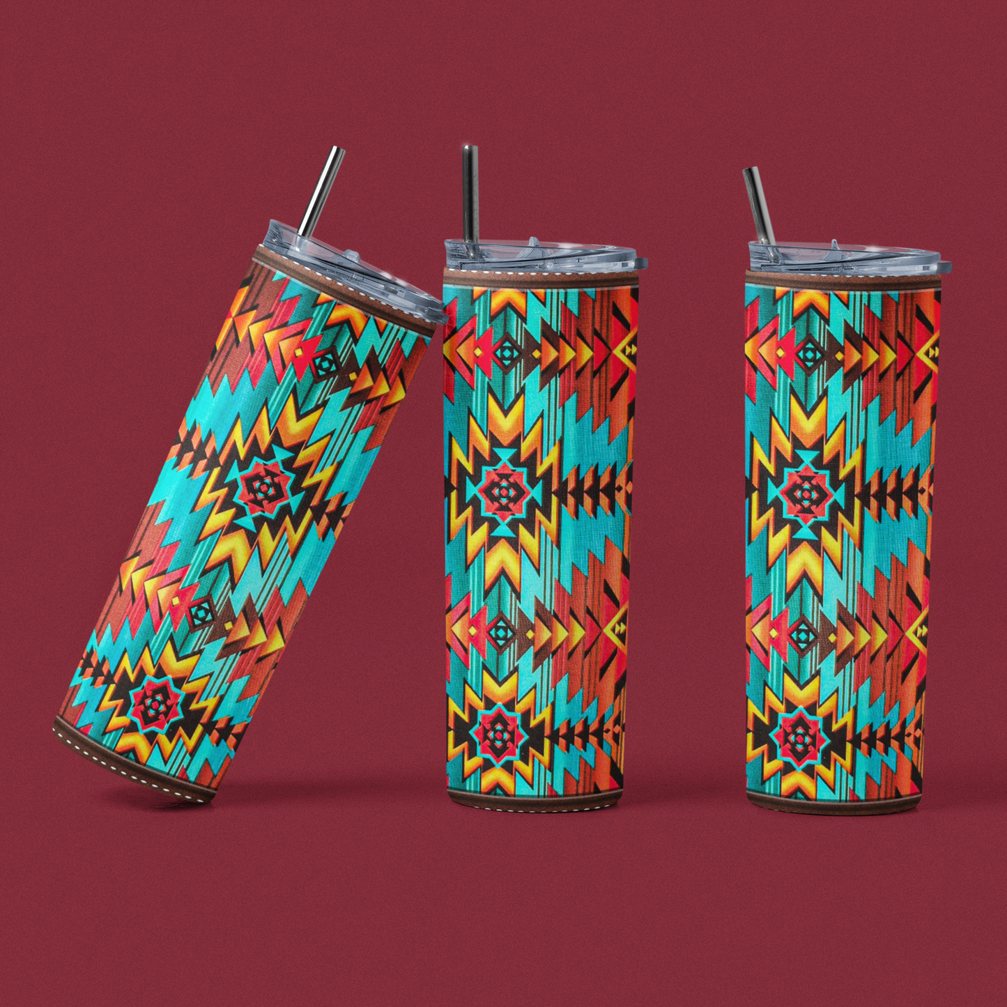 Southwest Aztec Tumbler - River Front Creations Store