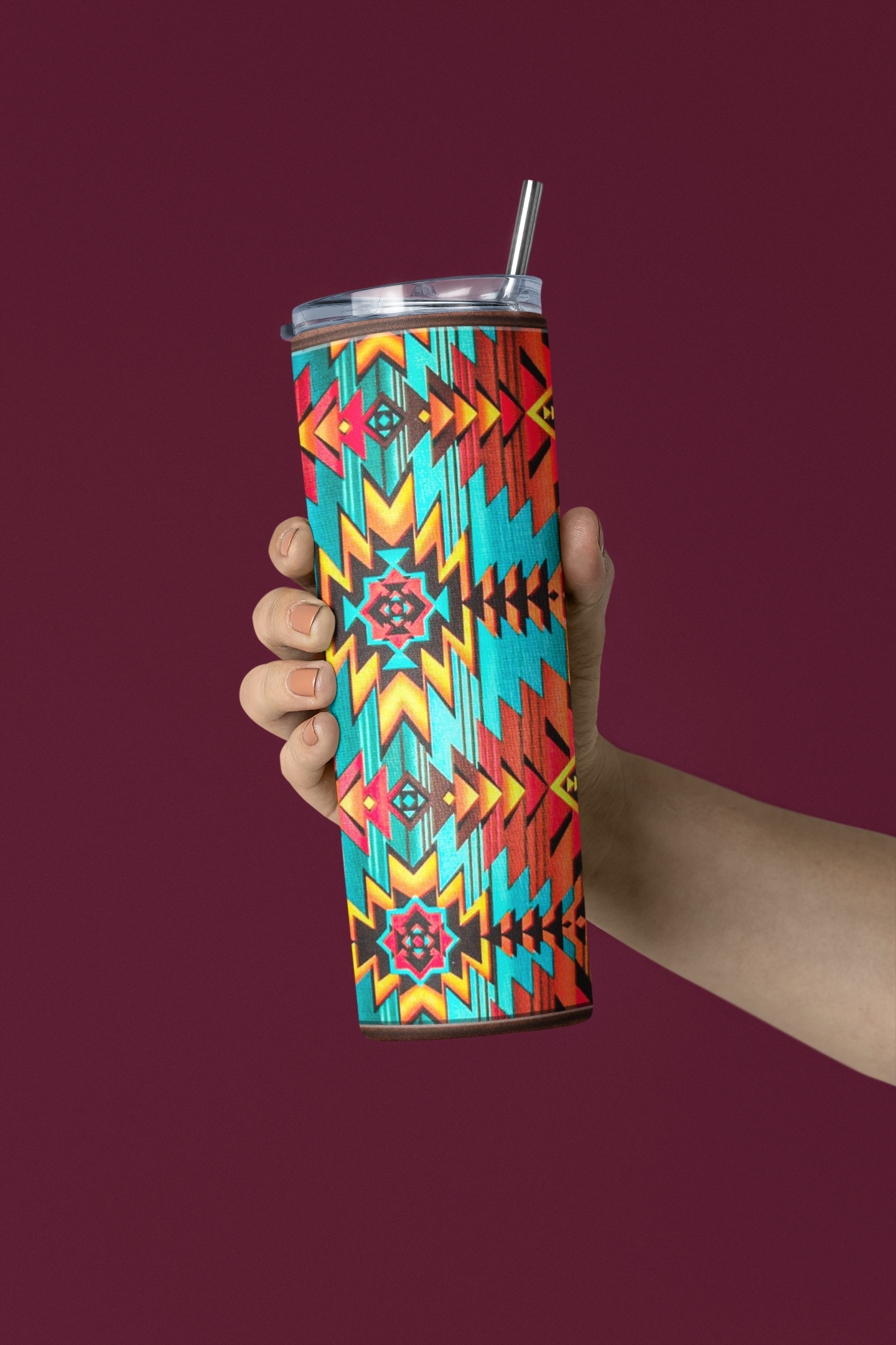 Southwest Aztec Tumbler - River Front Creations Store