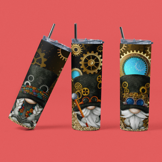 Steam Punk Gnome Stainless Steel Tumbler - River Front Creations Store