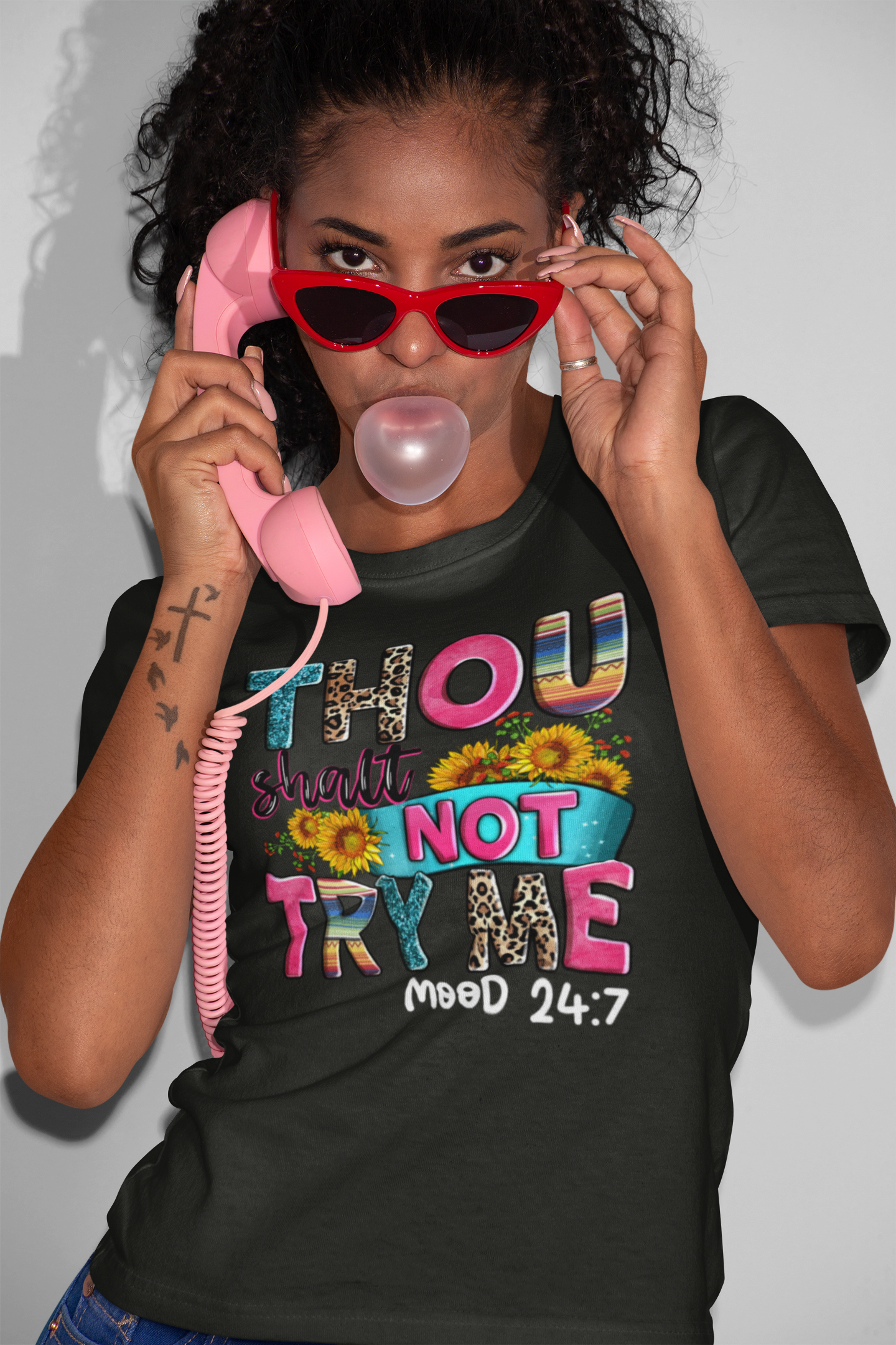Thou Shalt Not Try Me - Mood 24:7 Unisex Heavy Cotton Tee - River Front Creations Store