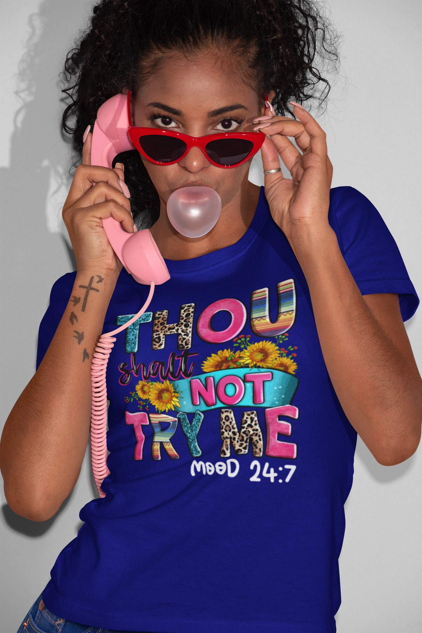 Thou Shalt Not Try Me - Mood 24:7 Unisex Heavy Cotton Tee - River Front Creations Store