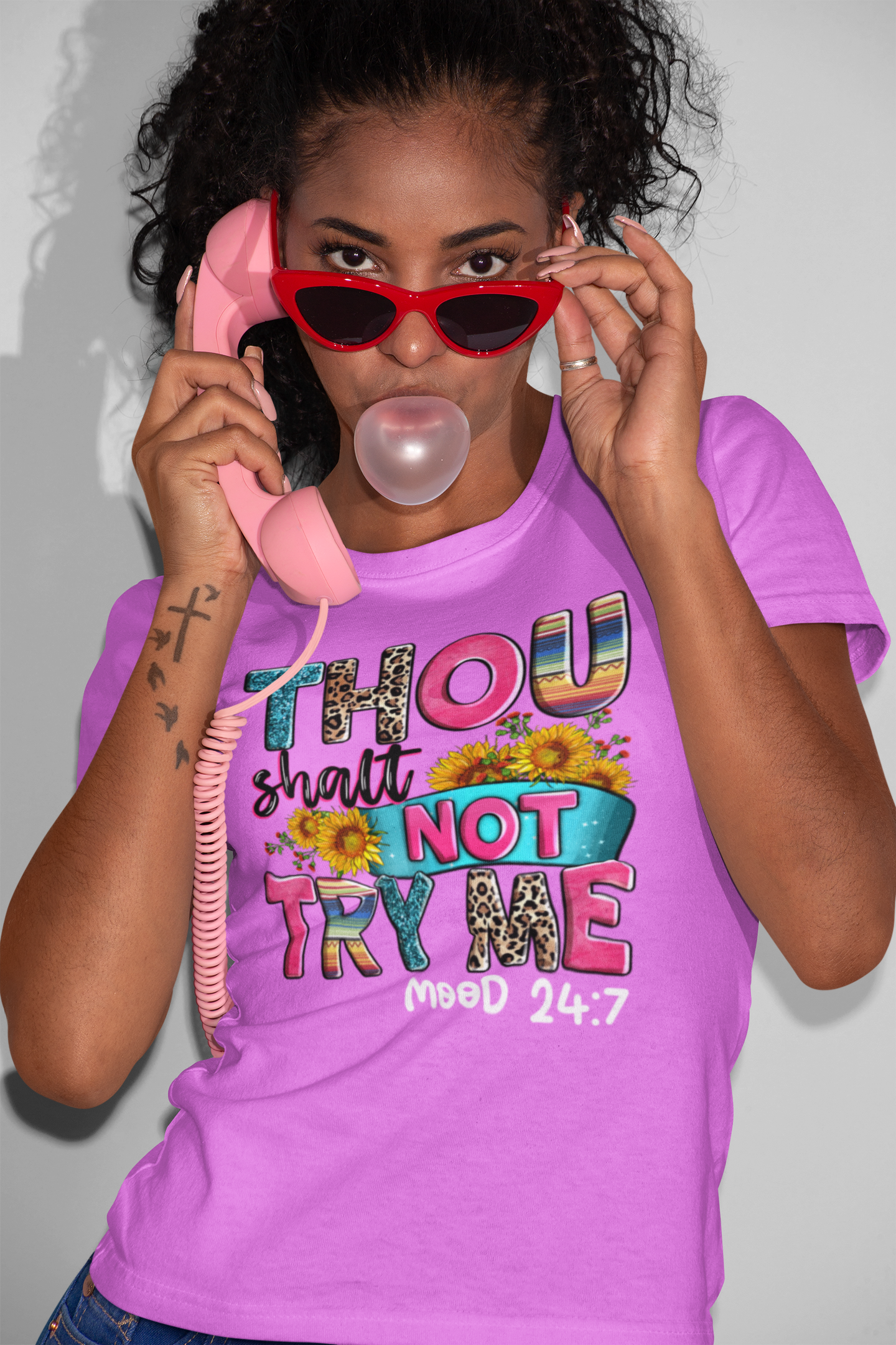 Thou Shalt Not Try Me - Mood 24:7 Unisex Heavy Cotton Tee - River Front Creations Store