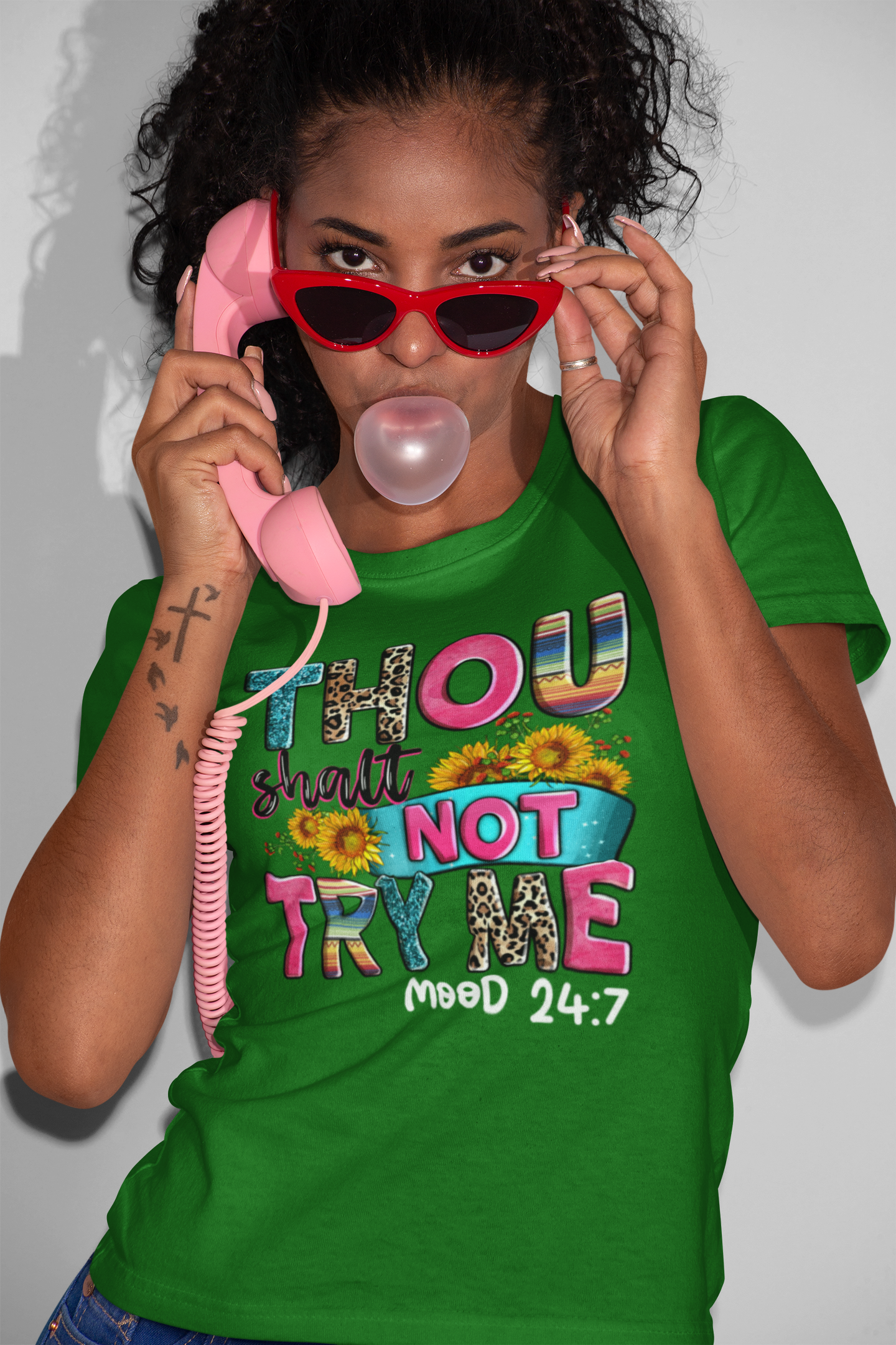 Thou Shalt Not Try Me - Mood 24:7 Unisex Heavy Cotton Tee - River Front Creations Store